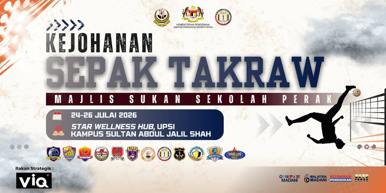 Banner Kejohanan Sepak Takraw MSS Perak